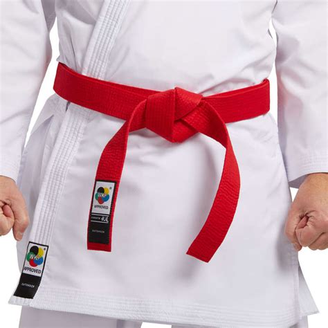 red belt in karate.